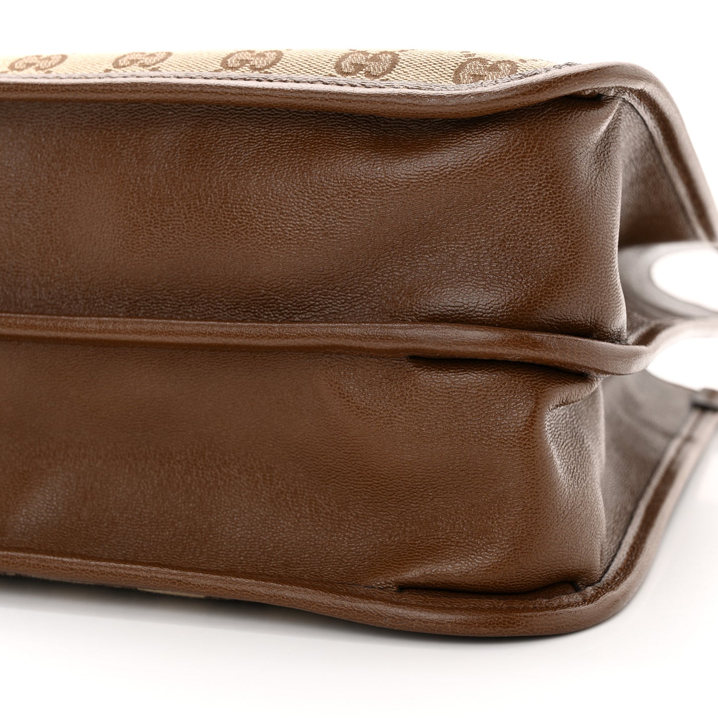 Monogram Calfskin Medium Horsebit 1955 Tote Bag Beige Brown Sugar