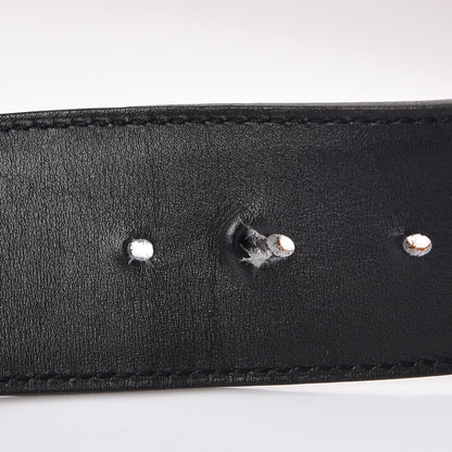 Hermes Natural Barenia Chamonix 42mm Belt Strap 95 Gold Black 8 of 9