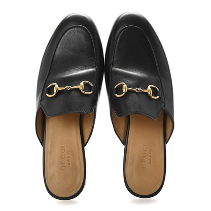 Gucci Calfskin Womens Princetown Slippers 36.5 Black 2 of 10