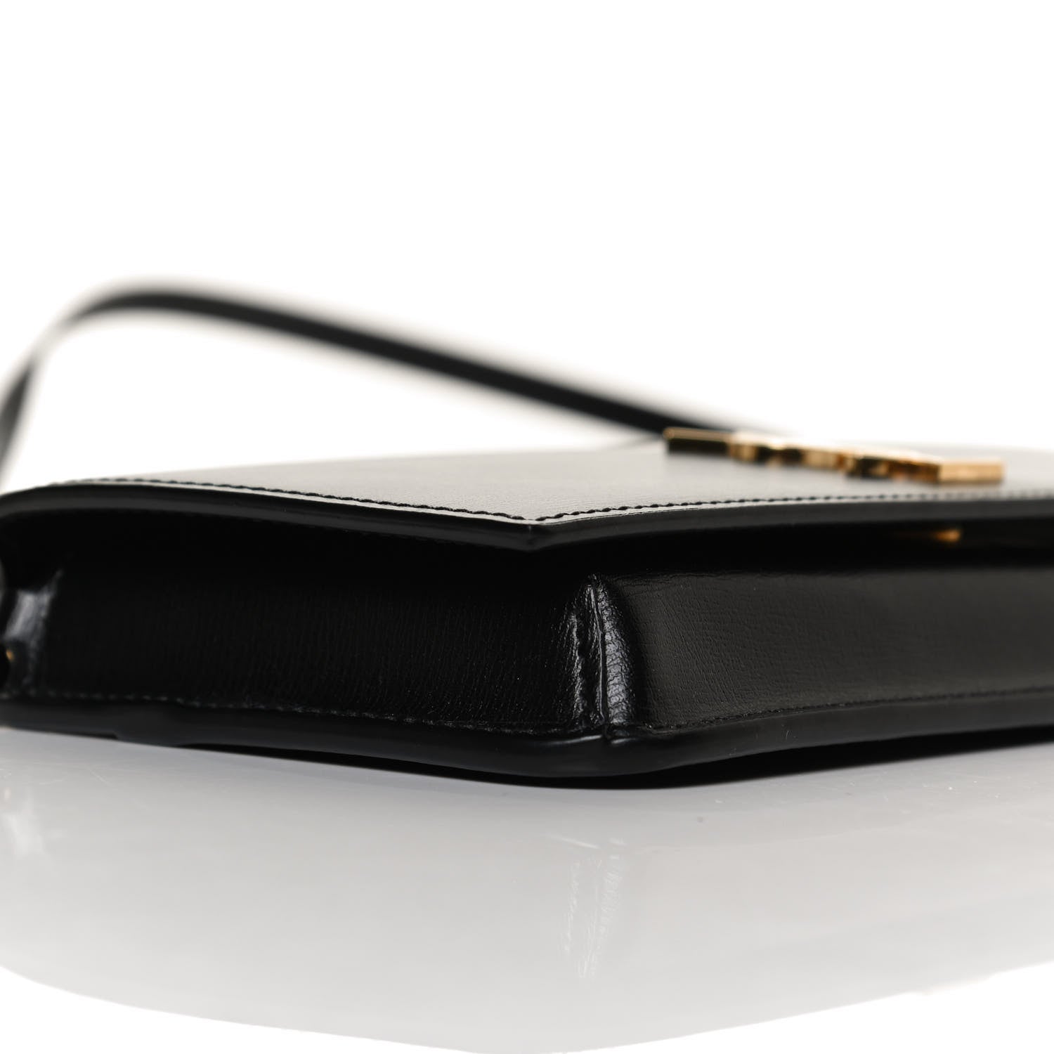 Saint Laurent Smooth Calfskin Monogram Phone Holder Crossbody Black 8 of 11