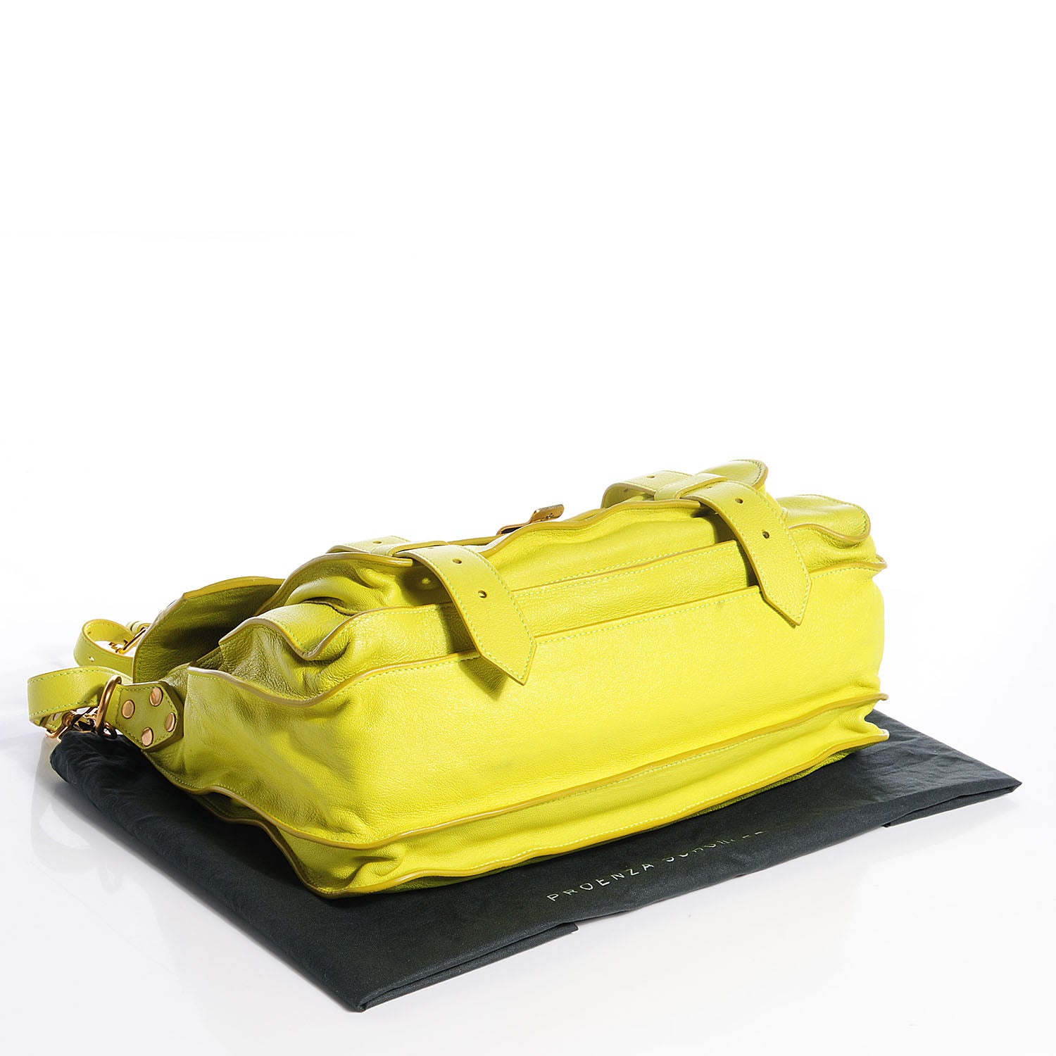 Proenza Schouler Lambskin PS1 Medium Satchel Lemon 8 of 14
