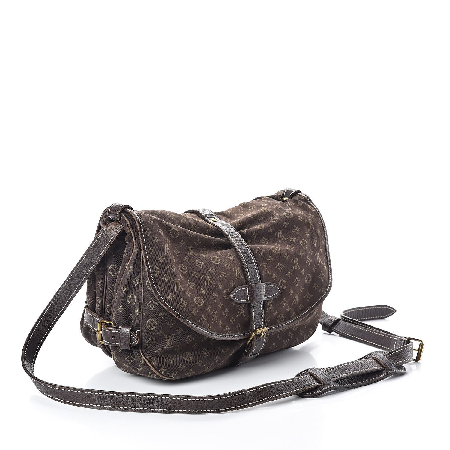 Louis Vuitton Monogram Mini Lin Saumur Ebene 3 of 15