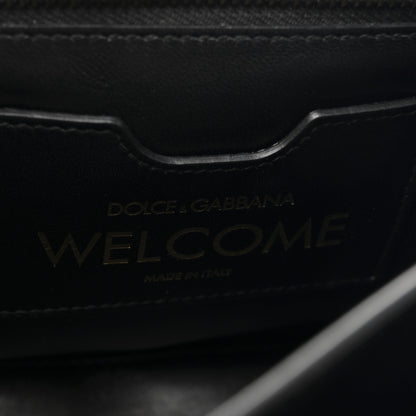 Dolce & Gabbana Calfskin Graffiti Printed Welcome Satchel Green Multicolor 6 of 14