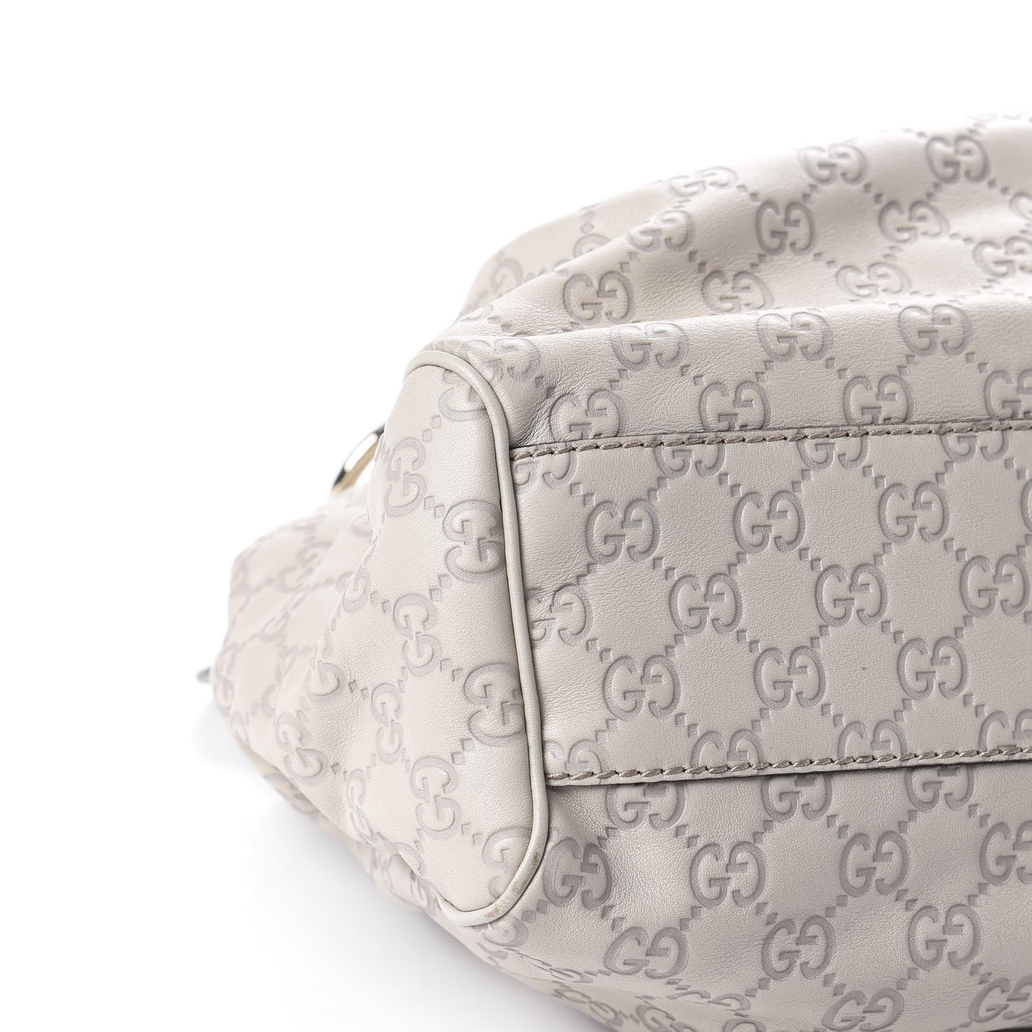 Gucci Guccissima Medium Sukey Tote Mystic White 6 of 10