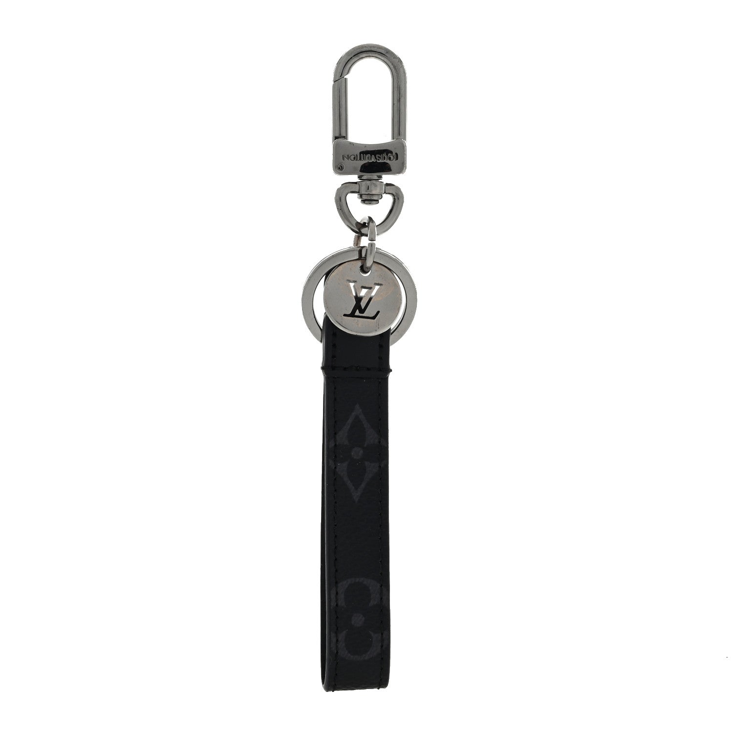 Louis Vuitton Monogram Eclipse Dragonne Bag Charm Key Holder 1 of 3