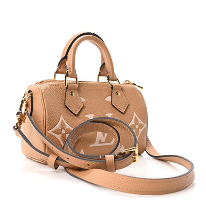 Louis Vuitton Empreinte Monogram Giant Nano Speedy Arizona Creme 3 of 9