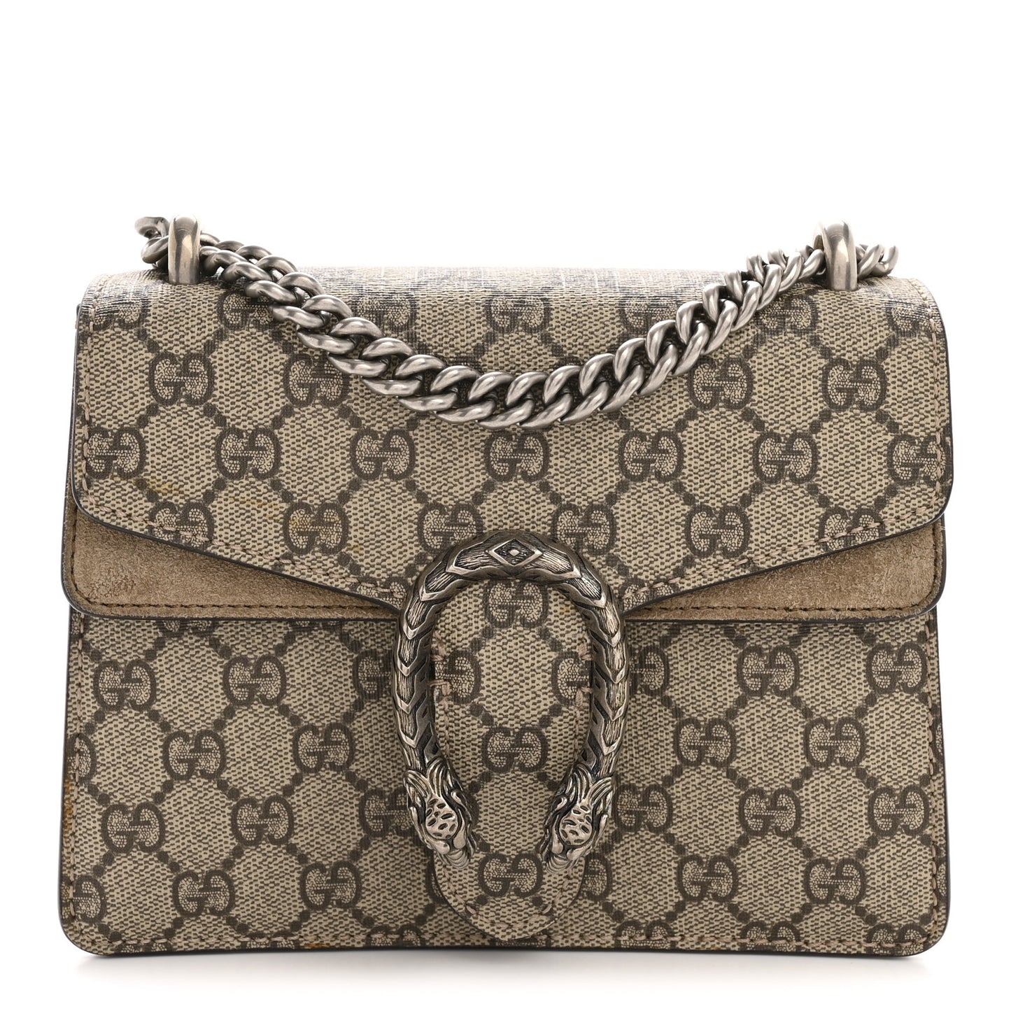GG Supreme Monogram Mini Dionysus Shoulder Bag Taupe