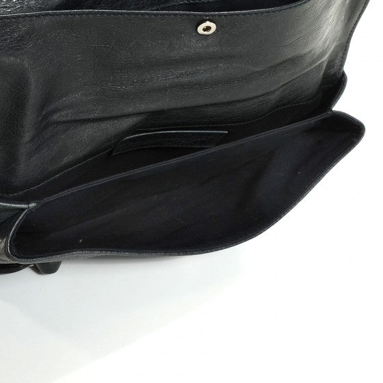 Balenciaga Agneau Giant Brogues Hardware Envelope Clutch Anthracite 6 of 20