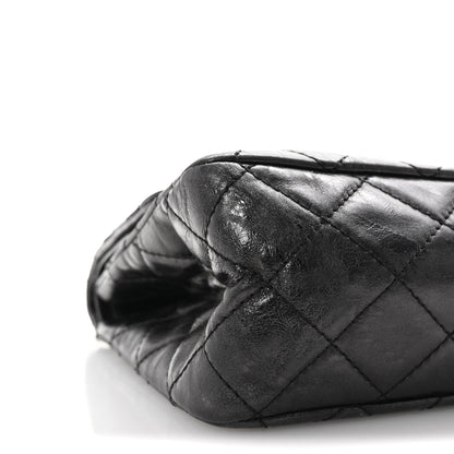 Chanel Metallic Aged Calfskin Quilted 2.55 Reissue 227 Flap So Black 9 of 10