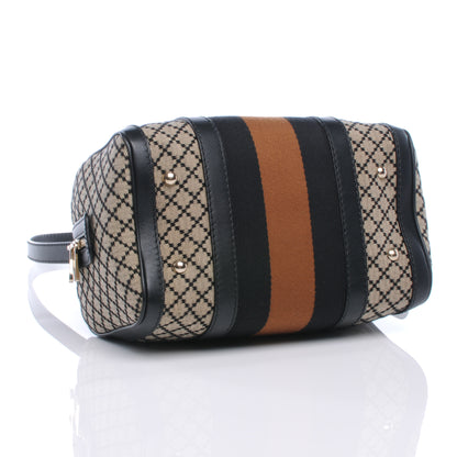 Gucci Diamante Vintage Web Small Boston Black 4 of 8