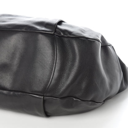 Prada Soft Calfskin Flap Shoulder Bag Black 6 of 14