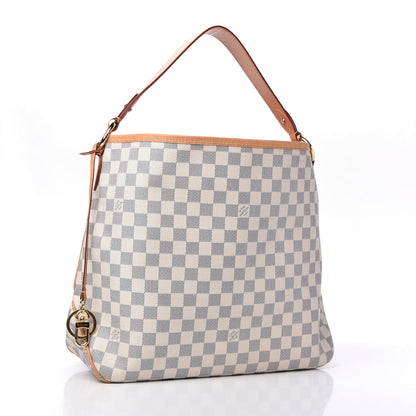 Louis Vuitton Damier Azur Delightful MM Pink 3 of 10