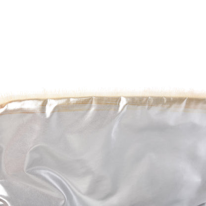 Chanel Vinyl Mohair Trimmed Accordion Arctic Polar Ice Flap Silver 12 of 13