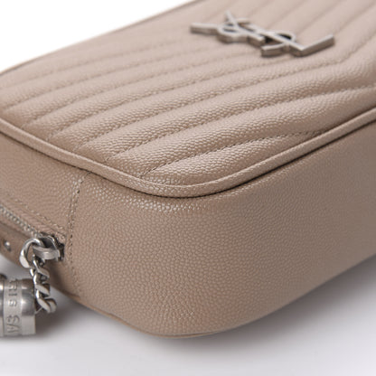 Saint Laurent Grain De Poudre Matelasse Monogram Mini Lou Camera Bag Gold Sand 6 of 10