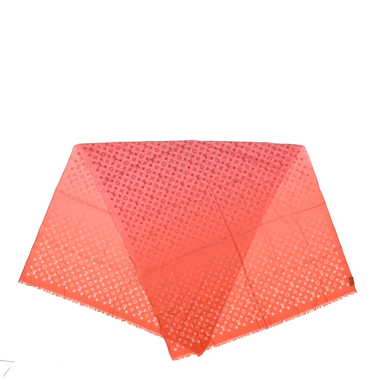 Louis Vuitton Cotton Monogram Sunrise Shawl Sunset 2 of 5