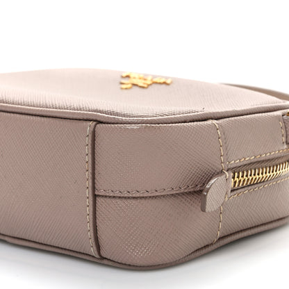 Prada Saffiano Mini Camera Crossbody Bag Cammeo 10 of 13