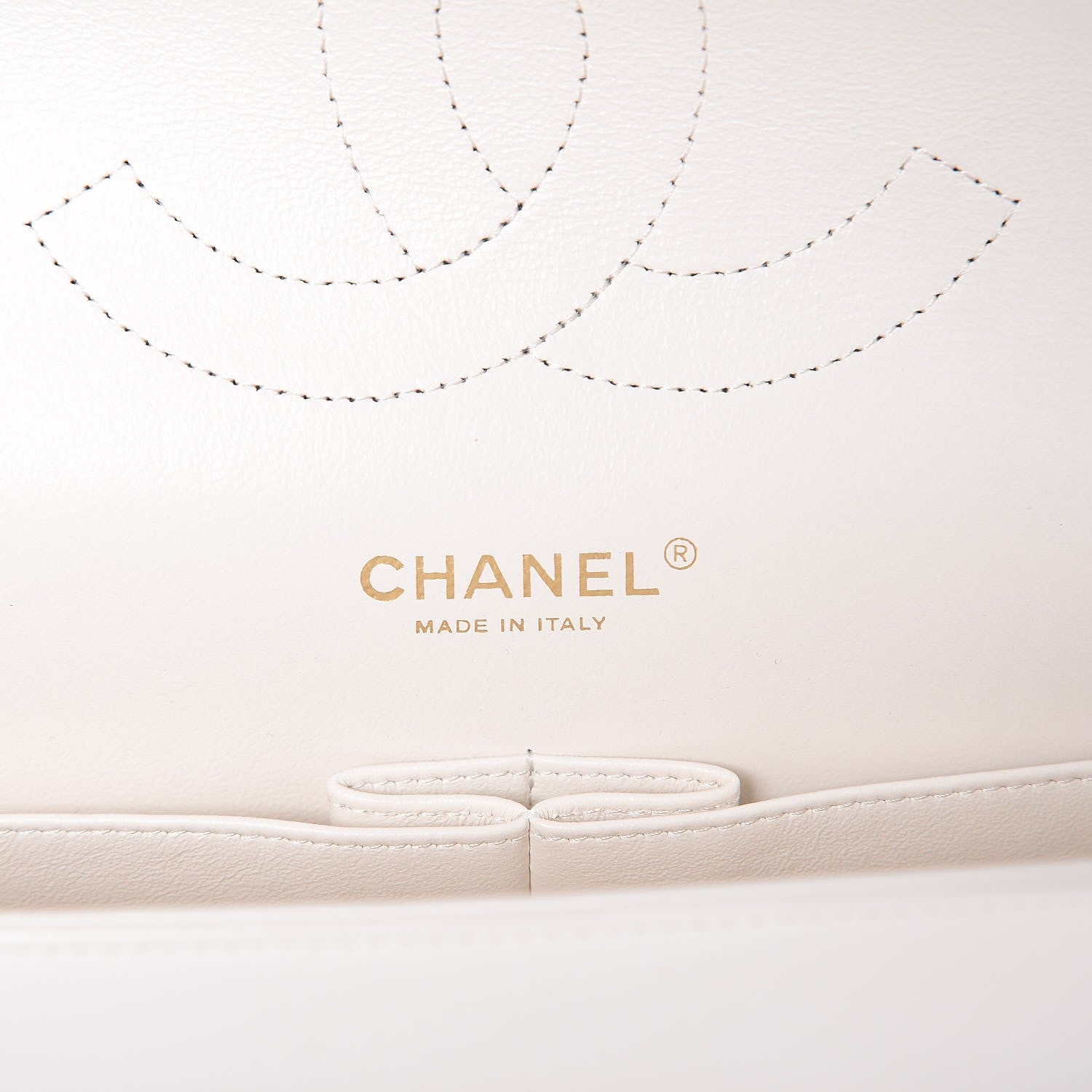 Chanel Lambskin Quilted Jumbo Double Flap White 6 of 8