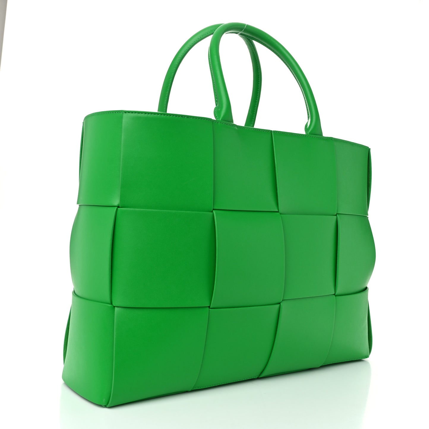 Calfskin Maxi Intrecciato Medium Arco Tote Parakeet
