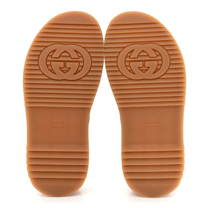 Gucci Canvas GG Monogram Angelina Platform Slide Sandals 36 Beige Ruggine 5 of 9