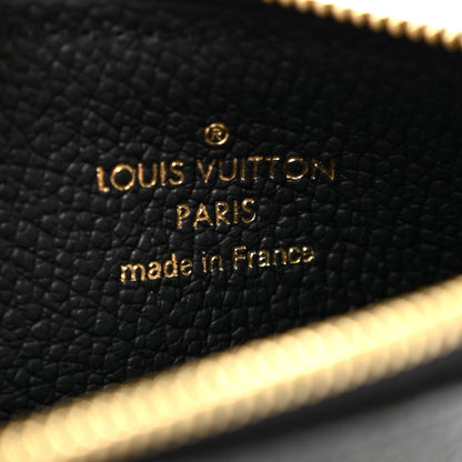 Louis Vuitton Empreinte Monogram Zipped Romy Card Holder Black 6 of 8