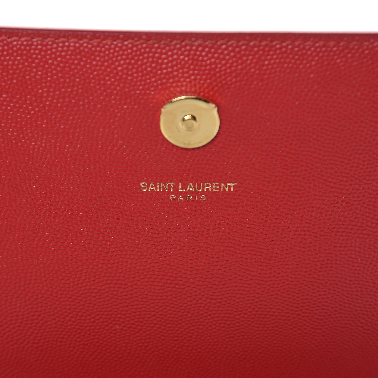 Saint Laurent Grain De Poudre Medium Monogram Kate Satchel Red 6 of 10