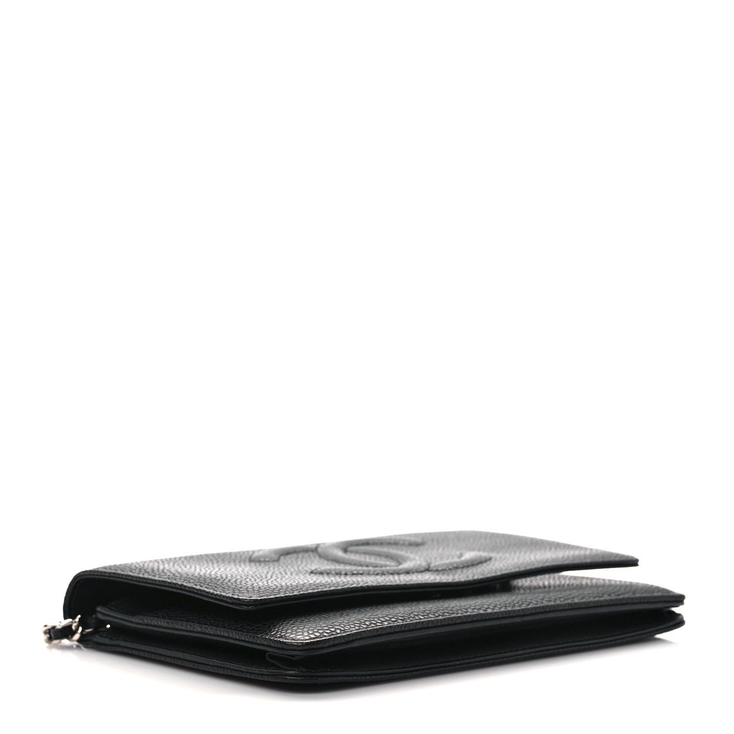 Chanel Caviar Timeless CC Wallet On Chain WOC Black 4 of 10