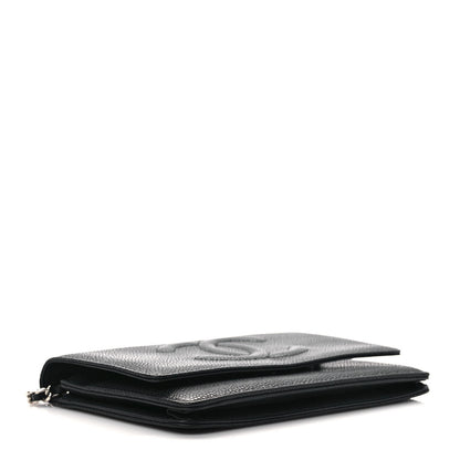 Chanel Caviar Timeless CC Wallet On Chain WOC Black 4 of 10