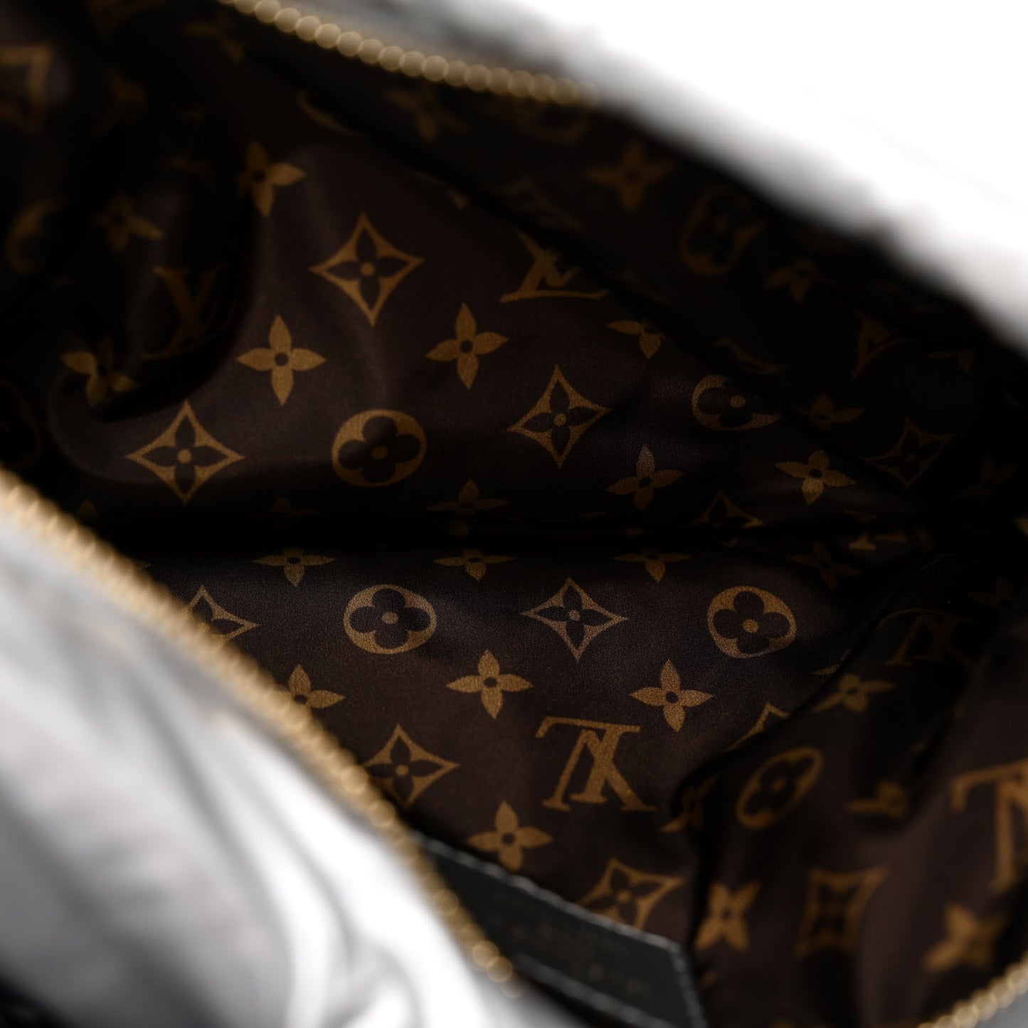 Econyl Monogram Pillow Maxi Multi Pochette Accessories Navy Silver