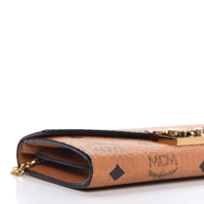 MCM Visetos Large Patricia Wallet On Chain Cognac 6 of 9
