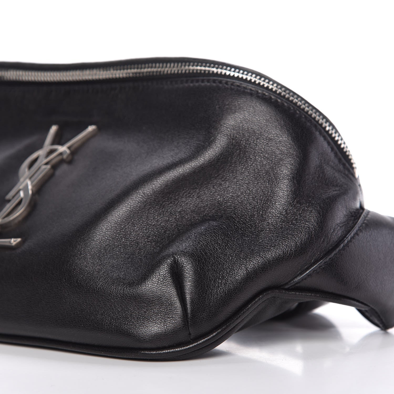 Saint Laurent Calfskin Monogram Belt Bag Black 7 of 10