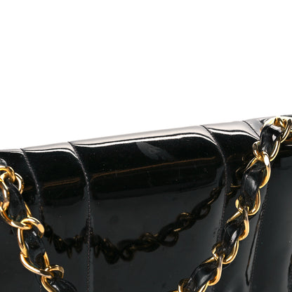 Chanel Patent Vertical Quilted Jumbo Single Flap Black 15 of 17