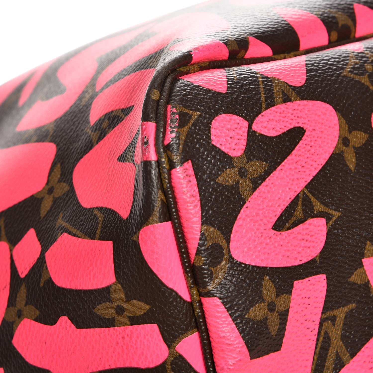 Louis Vuitton Monogram Graffiti Neverfull GM Fuchsia 12 of 13