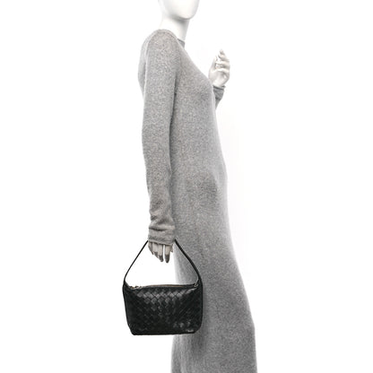 Bottega Veneta Calfskin Nappa Intrecciato Mini Wallace Black 2 of 9
