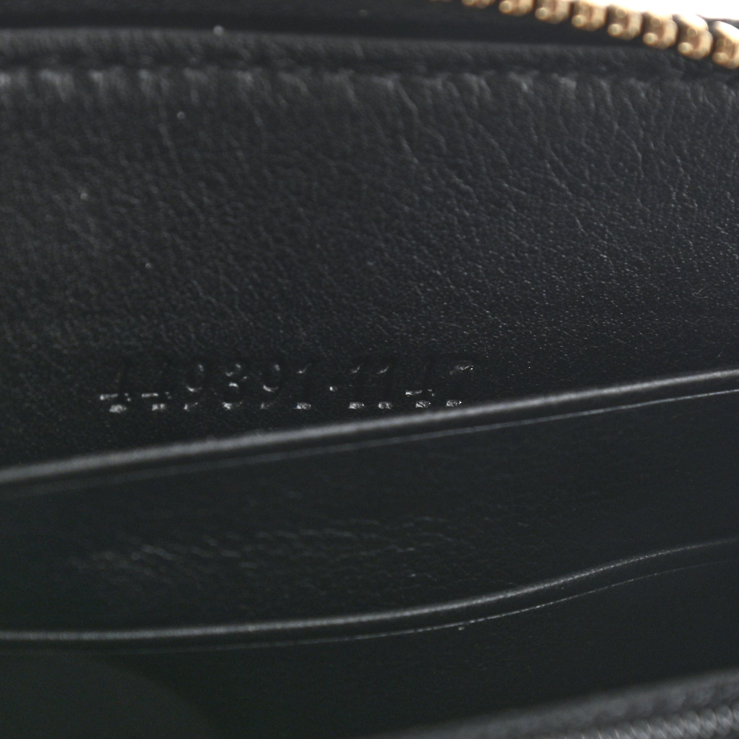 Microguccissima Zip Around Wallet Black