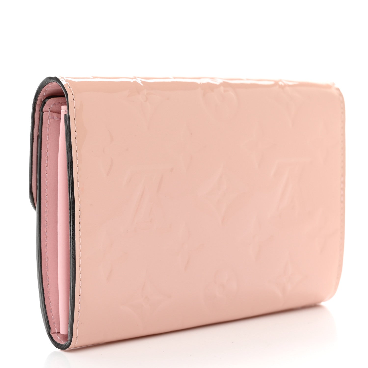 Louis Vuitton Vernis Sarah Compact Wallet Rose Ballerine 3 of 7