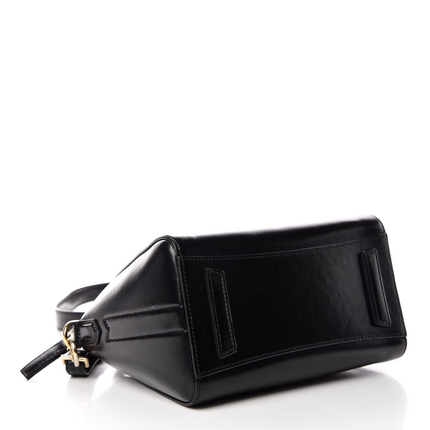 Shiny Lord Calfskin Mini Antigona Black