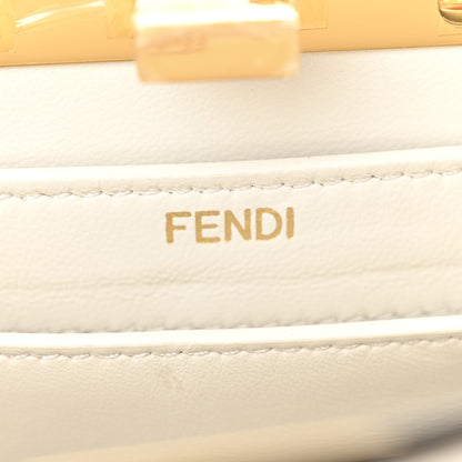 Fendi Shiny Nappa Petite Peekaboo I SEE U Satchel White 6 of 13
