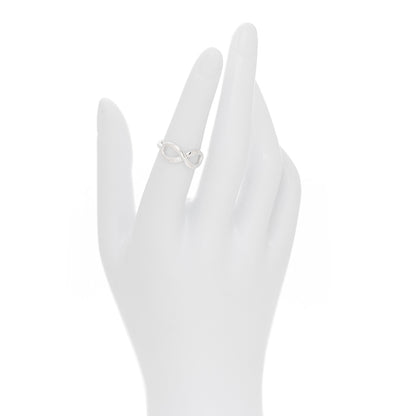 Tiffany Sterling Silver Infinity Ring 50 5.5 2 of 4