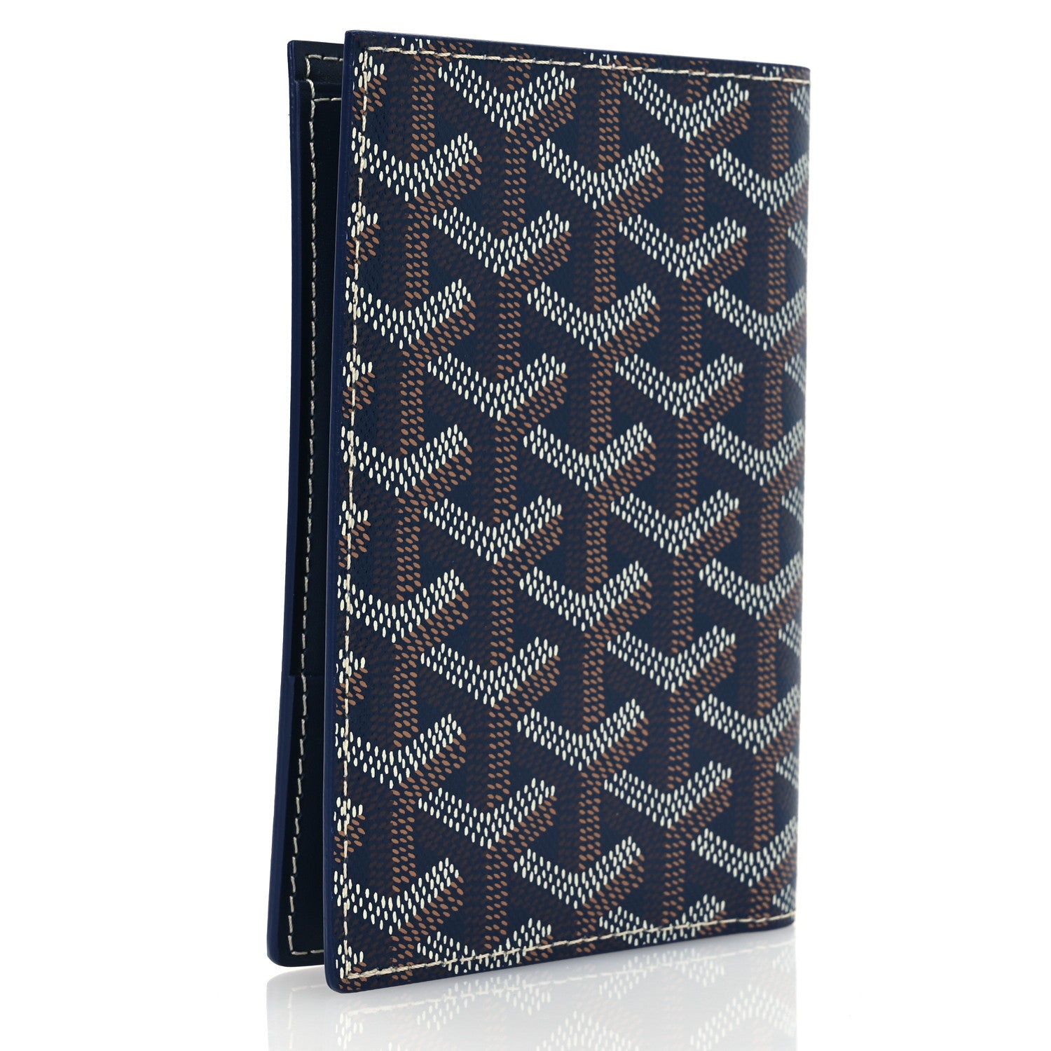 Goyard Goyardine Grenelle Passport Wallet Navy 3 of 7