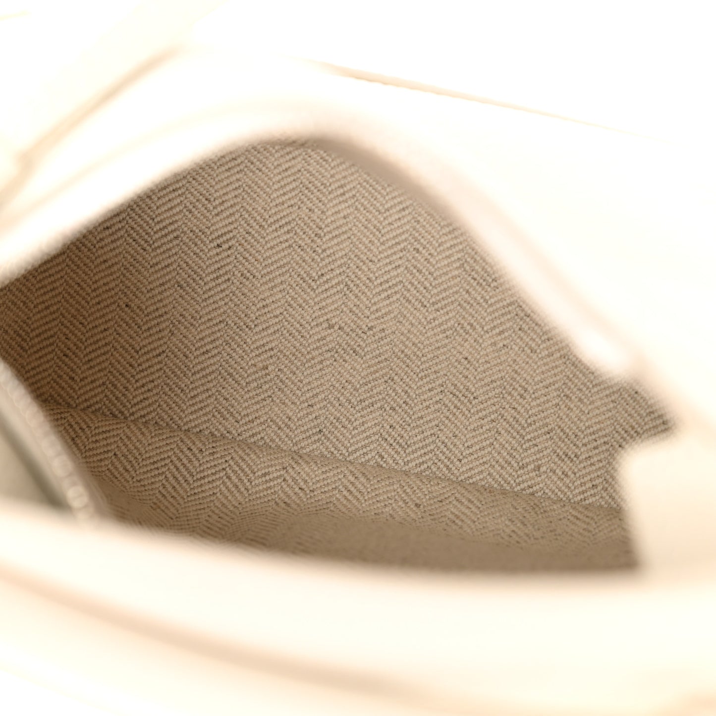 Calfskin Mini Puzzle Edge Bag Soft White