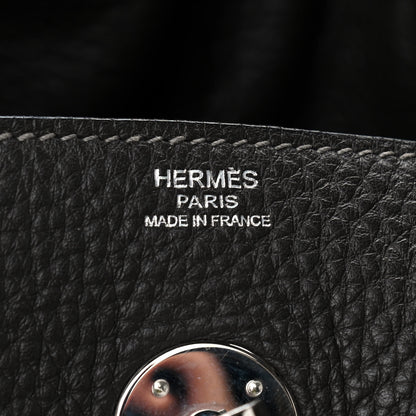 Hermes Taurillon Clemence Bi-Color Lindy 30 Graphite Gris Tourterelle 6 of 10