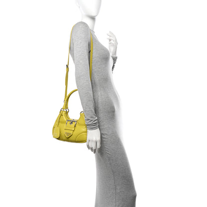 Prada Nappa Soft Padded Re-Edition 2002 Moon Bag Cedro 3 of 10