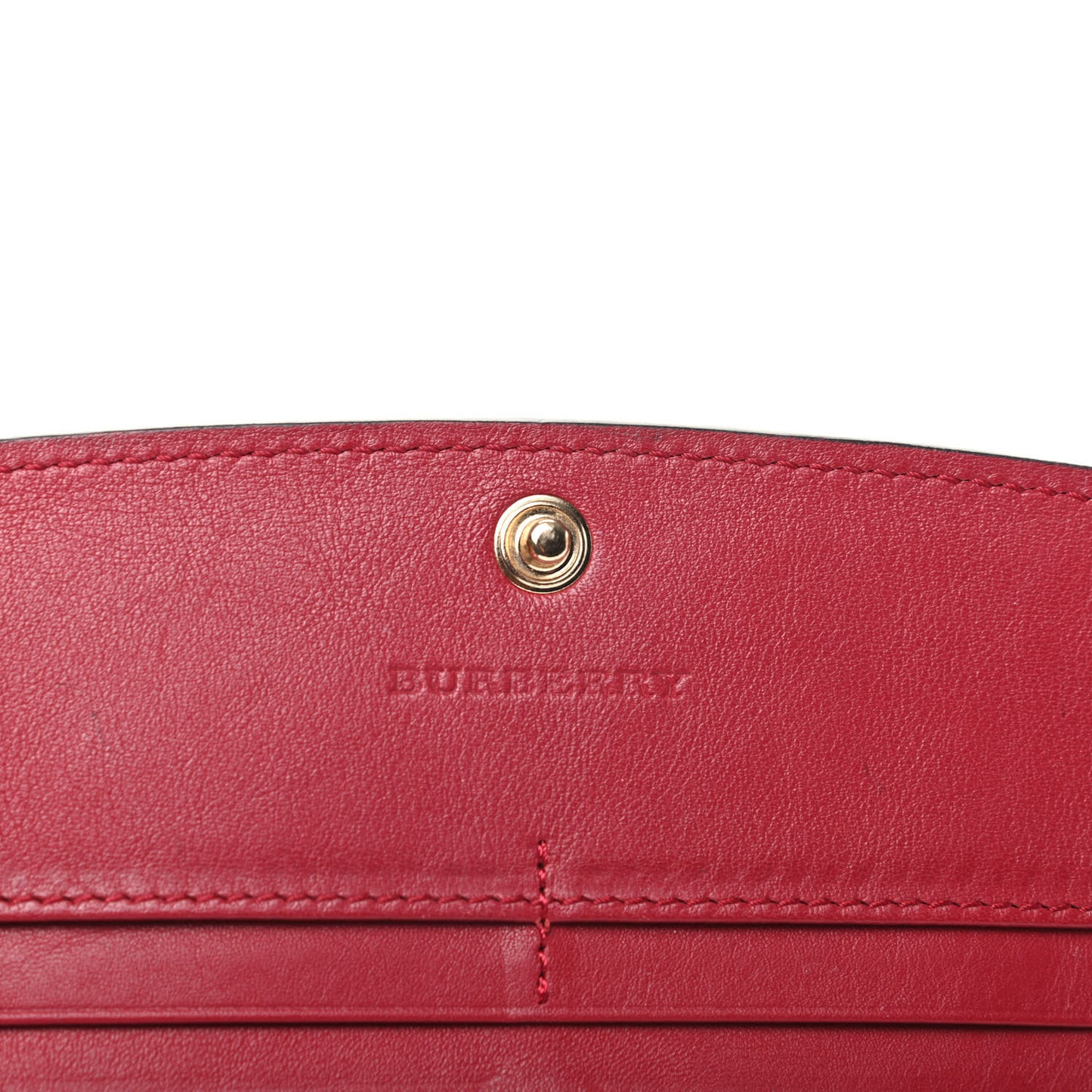 Calfskin Horseferry Check Porter Continental Wallet Red