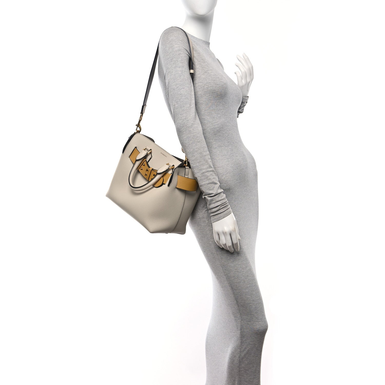 Burberry Soft Grain Calfskin Small Belt Bag Limestone Yellow 2 of 10