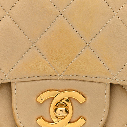 Chanel Lambskin Quilted Small Double Sided Flap Beige 12 of 12