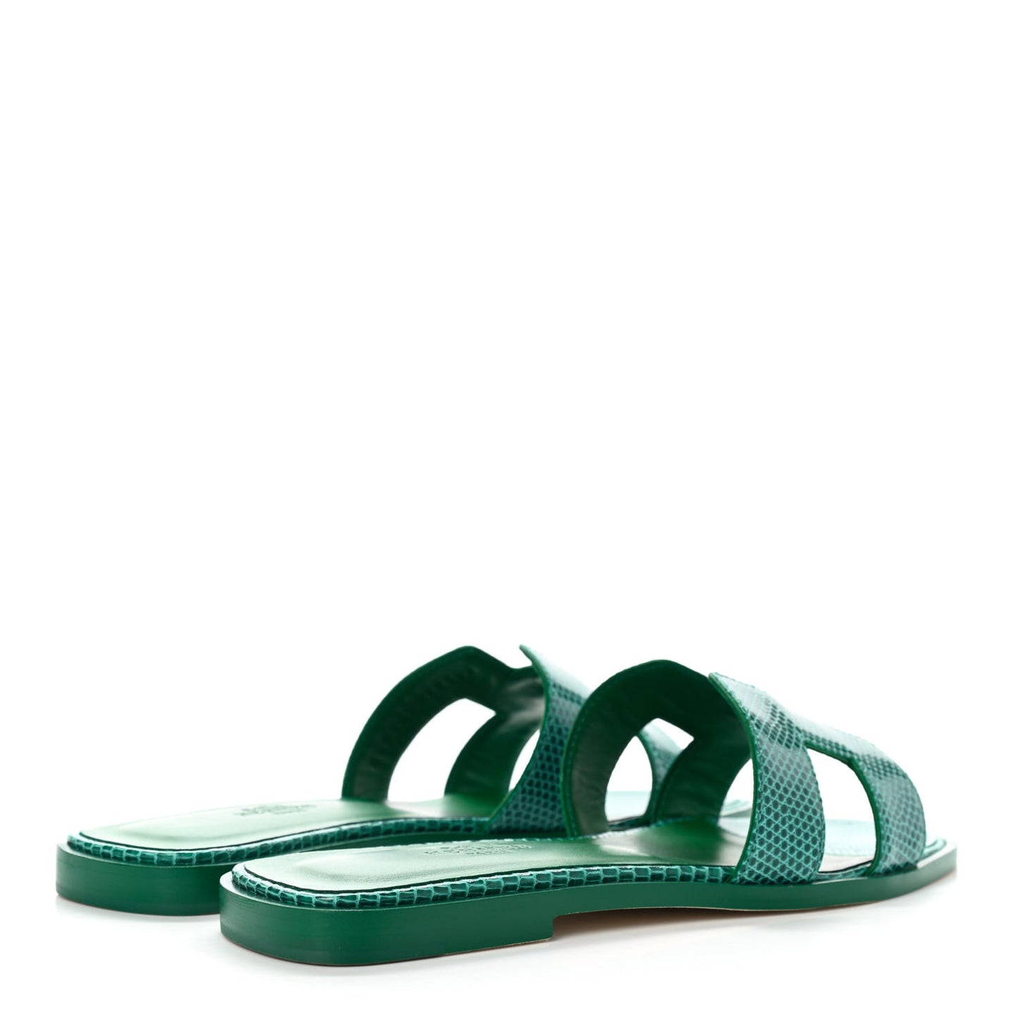 Lizard Oran Sandals 36.5 Vert Emeraude