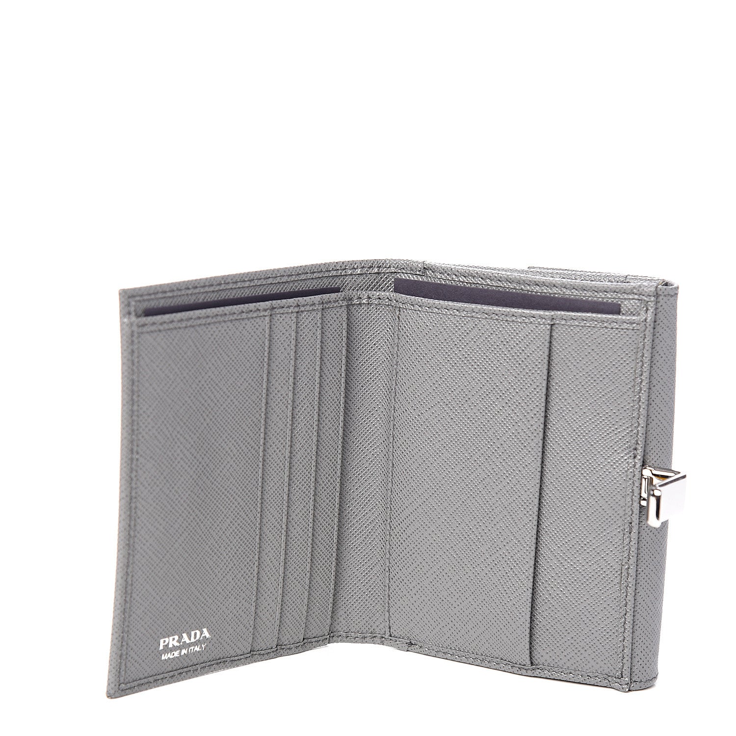 Prada Saffiano Compact Wallet Marmo 5 of 7