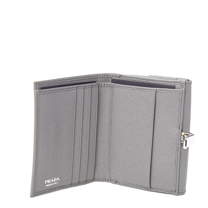 Prada Saffiano Compact Wallet Marmo 5 of 7