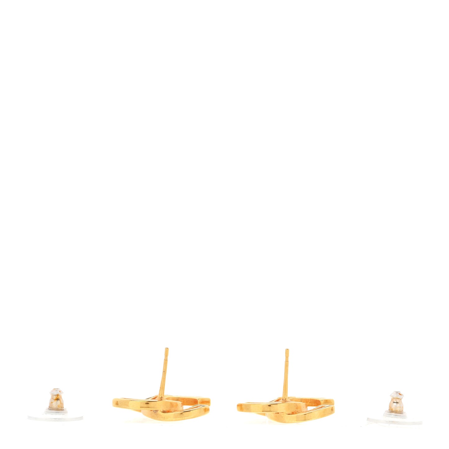 Metal Obazine CC Earrings Gold
