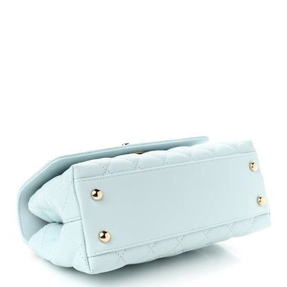 Chanel Caviar Quilted Mini Coco Handle Flap Light Blue 4 of 10